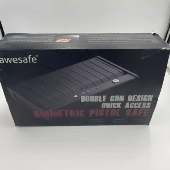 NEW 2-Gun Awesafe Quick Access Biometric Fingerprint/Password/Key Pistol Safe