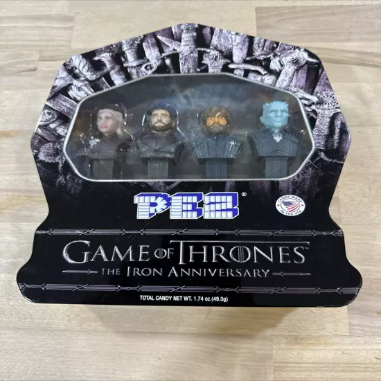 PEZ Candy Game of Thrones Set 4 Dispensers Gift Tin NEW Sealed