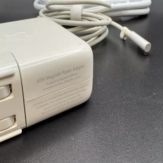 Apple 60w Magsafe 1 L-Tip Power Adapter + NEW Extension Cable