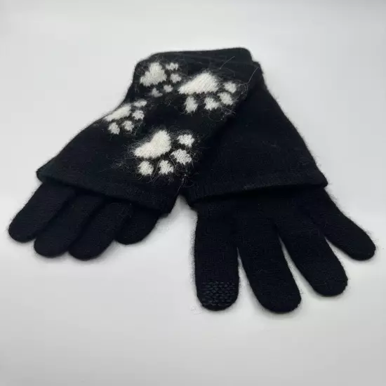 Alashan Cashmere Gloves with Paw Prints Luxurious and Cute! Retails for $109