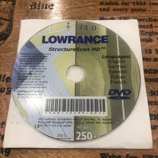 Lowrance Structure Scan DVD 