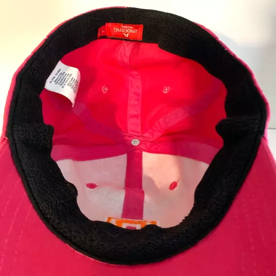 J. Lindeberg Pink Orange Fitted Women's Golf Hat Early 2000's Size L Large