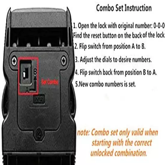 TSA Luggage Strap Approved 3-Dial Combination Lock Adjustable Suitcase Travel Be