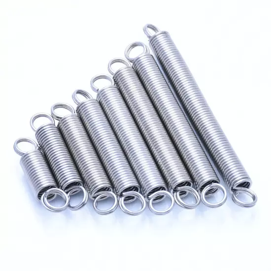 Hook Extension Tension Spring Wire Dia 0.8mm to 1.0mm Springs Steel Small Spring