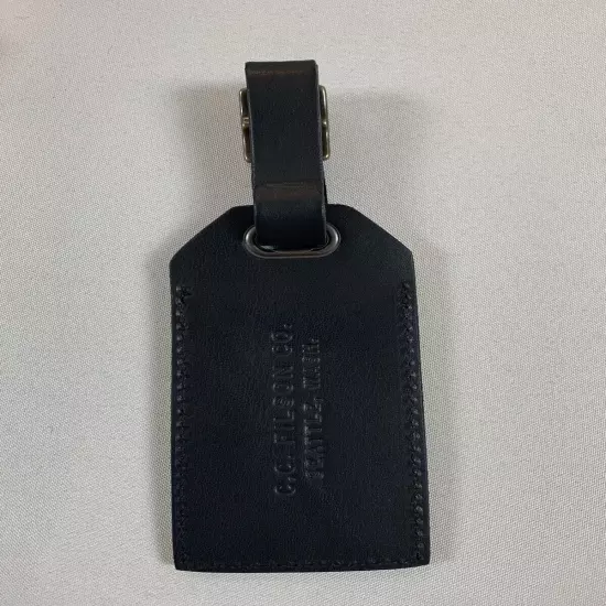 FILSON DAWSON LEATHER LUGGAGE TAG BLACK ONE SIZE NWT SOLD OUT