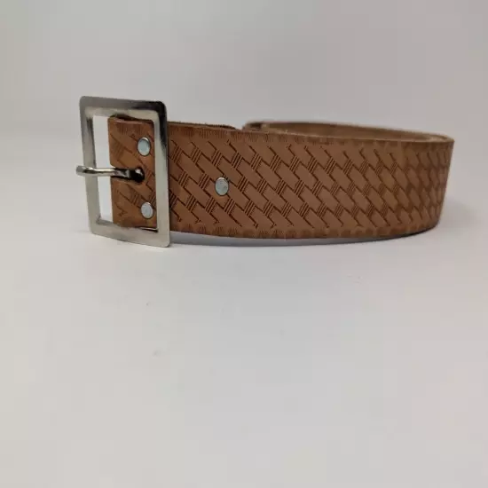 CLC Custom Leather Craft E9631 Embossed Work Belt Top Grain Cowhide USA 50" Long