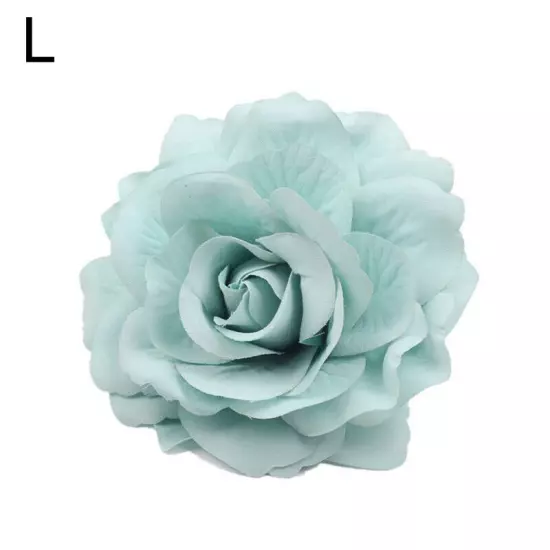 Artificial Rose Flower Hairpin Wedding Bridal Brooch Womens Hair Clip Headwear