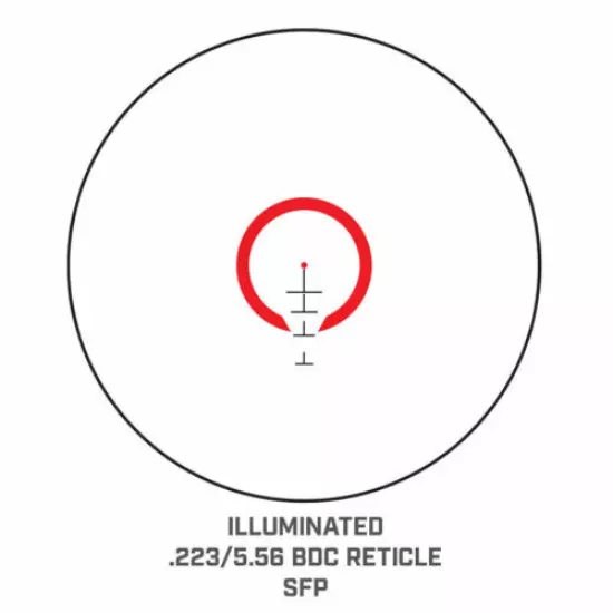 Bushnell 1-6x24mm Rifle Scope 30mm Tube - Illuminated BDC Reticle w/ Mount