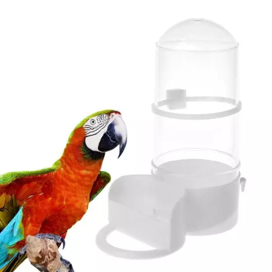 Parrot Feeder for Cage No Mess Automatic Water Dispenser Container