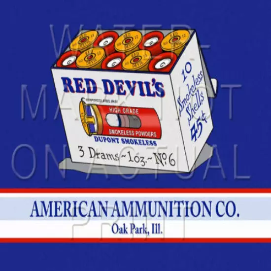 Reproduction Vintage Red Devil's 12ga Shotgun Shell Label Canvas Print