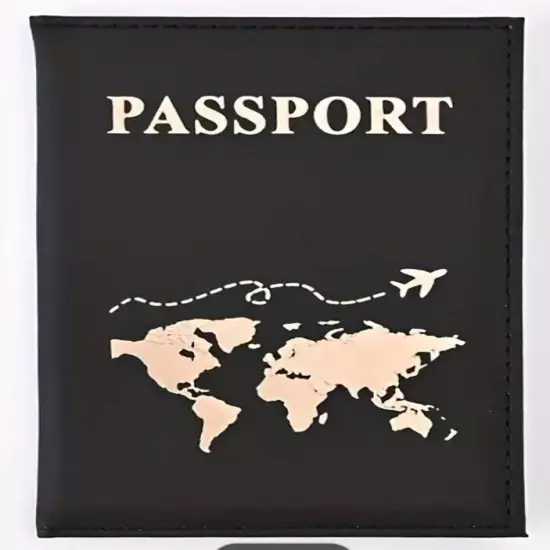 Black & Pink Passport Covers, Simple Elegant Multi-Functional Passport