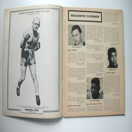 BOXING ILLUSTRATED/WRESTLING NEWS 8/64 WILLIE PEP! DANNY HODGE! LITTLE CLOUD!