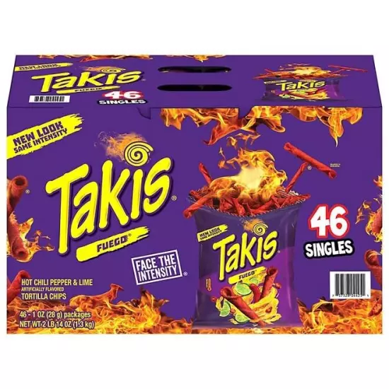 Takis Fuego Rolled Tortilla Chips (1 oz., 46 pk.) Great Price