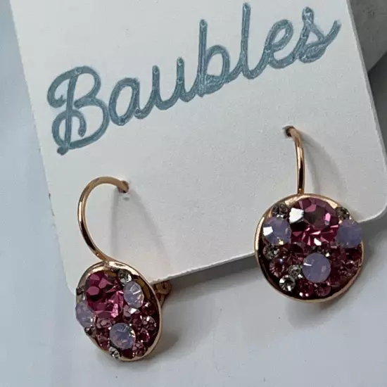 Baubles Gold Pink Dangle Earrings $16 ea or bundle 3/$25