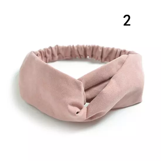 Elastic Stretch Knot Headbands Head wrap For Women Twist Cross Knotted Hairband@