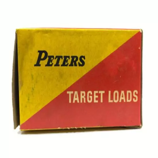 1960's Peters Target Loads 12 Ga EMPTY Ammo Box 5519-N