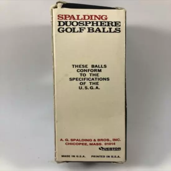 Vintage Spalding Duosphere Golf Balls Rebel 4 Quantity of 3 Balls New in Package