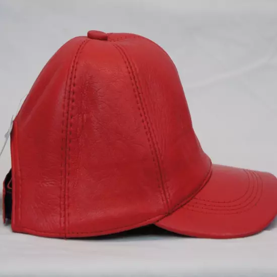 New 100% Real Genuine Lambskin Leather Baseball Cap Hat Sports Visor 32 COLORS