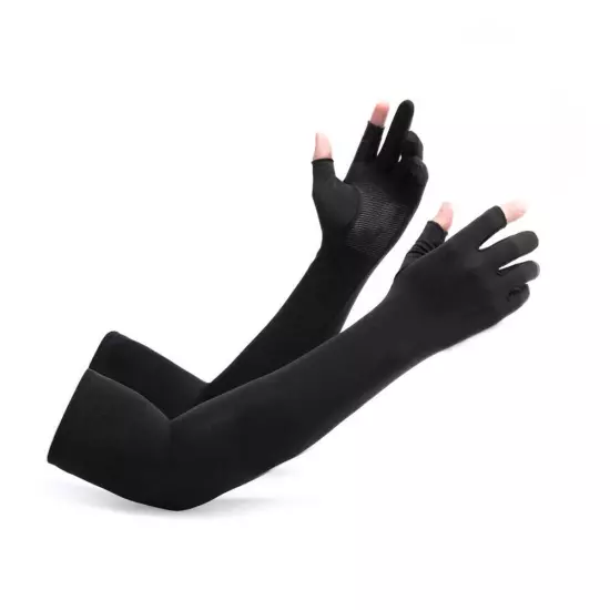 Gloves Half Finger Arm Fingerless Summer Long Cycling Mittens Sleeves