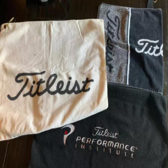 Titeist Golf Towel Lot - Set Of 3 Large Towels