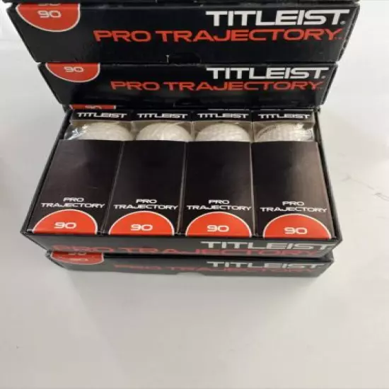 1970s NOS Titleist Pro Trajectory 90 Acushnet 1 Dozen (12) Count Golf Balls