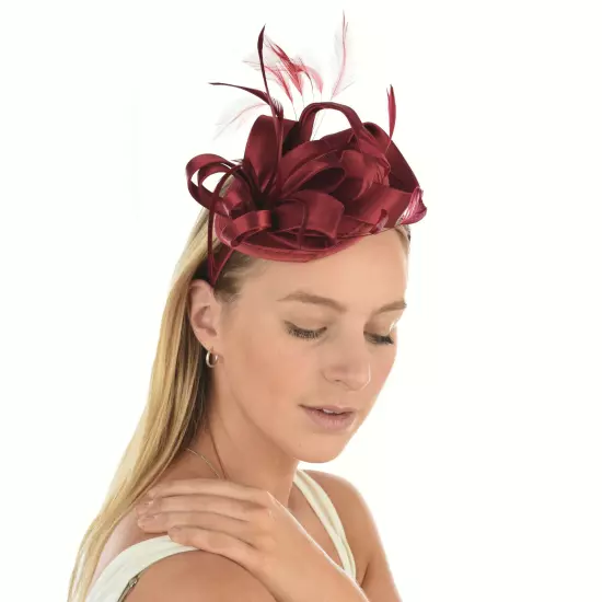 Spring Racing Race Party Melbourne Cup Feather Headband Hairband Clip Fascinator