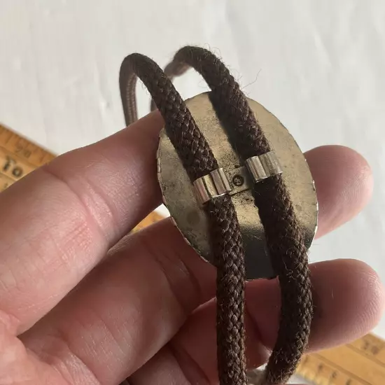 Vintage Brown Natural Stone Bolo Tie