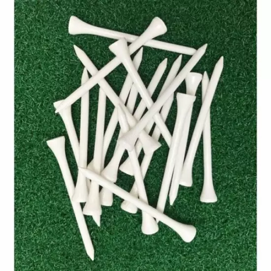 PACK OF 2 White Golf Tees, 1 Pack 2-3/4 90 count & 1 Pack 3-1/4 90 Count