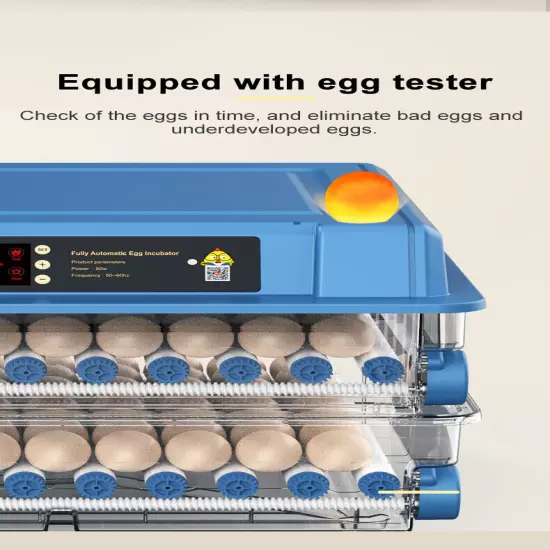 Farm incubators hatching eggs machine 192 eggs fully automatic egg incubator