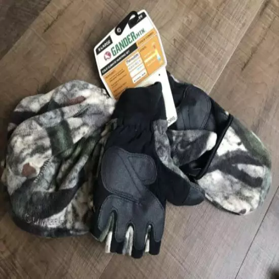 Gander MTN - Fleece Beanie & Gloves - XL - Hunting Set - Blaze Reversible