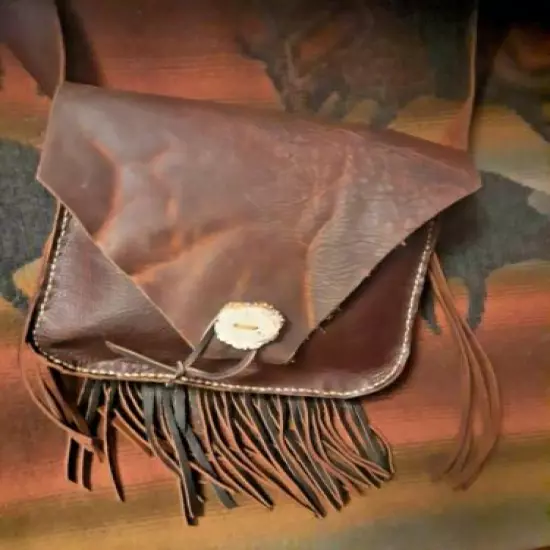 Mountain Man Possibles Bag with Antler Button Closure