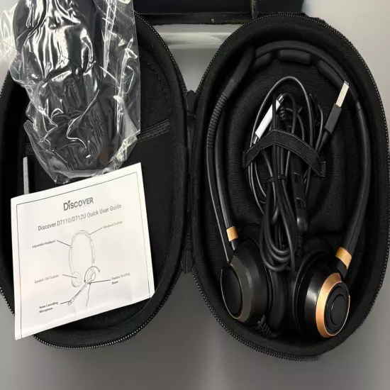 Discover Headsets D711U D712U Noise Canceling Microphone Brand New In Packaging