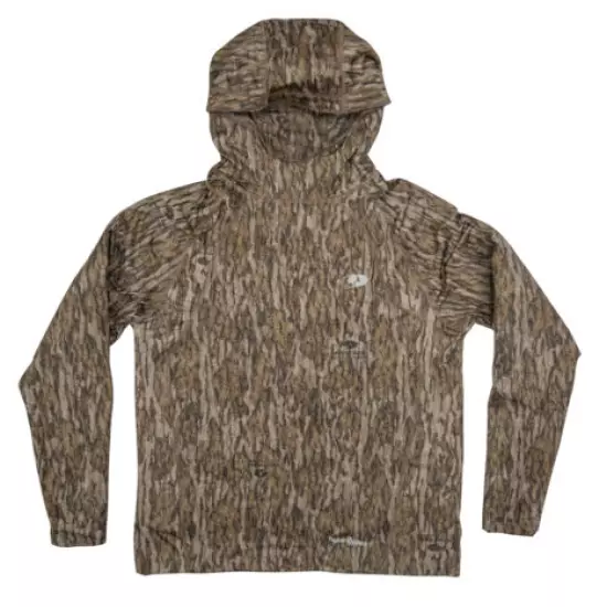 Mossy Oak Long Sleeve Hunt Tech Camo Hoodie for Men, Lightweight pullover Shirt