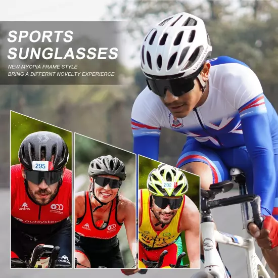 Polarized Sports Sunglasses for Men and Women,Fishing Cycling Mountain Bike Bas