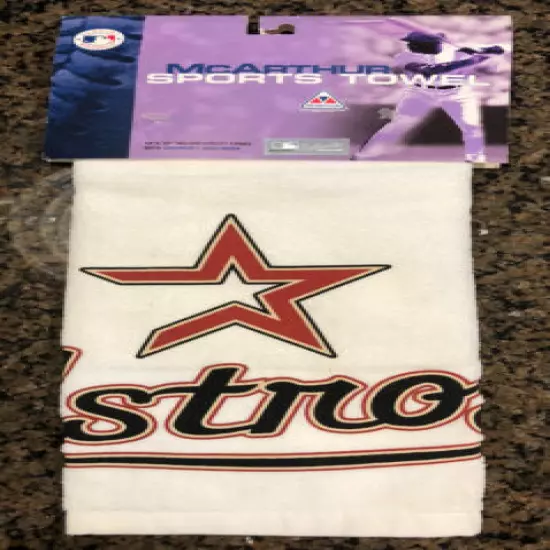 New! MLB Houston Astros Golf Sport Towel w/ Grommet & Hook McArthur Sports