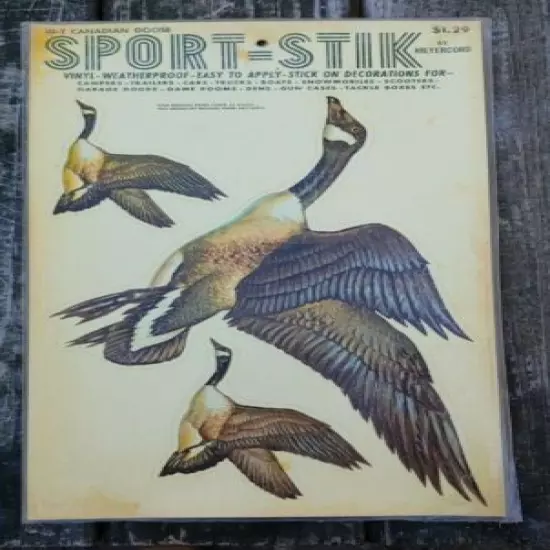 Vintage 1970's NOS SPORT-STIK "10-T CANADIAN GOOSE" Vinyl DECAL By MEYERCORD 