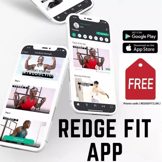 Redge Fit™ Complete Portable Full Body Home Gym Park Workout Set I Best Gift for