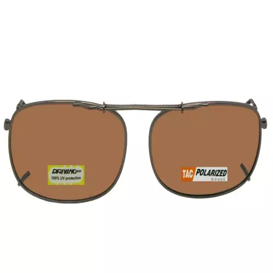 Rectangular Shape Polarized Clip-on Sunglasses