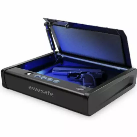 awesafe Biometric Lock Gun Safe - Black