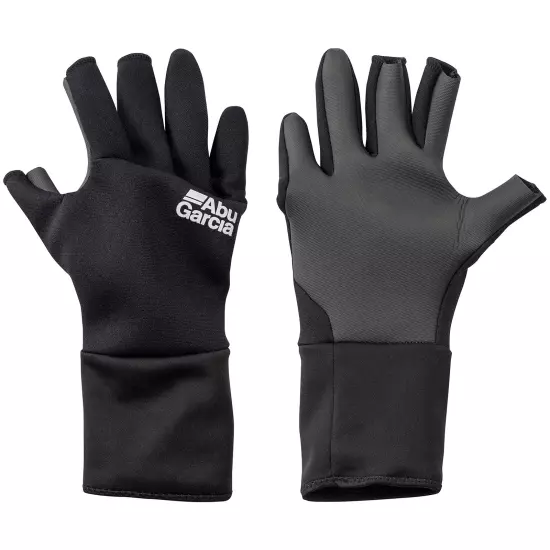 AbuGarcia Long Cuff NP Gloves 3 Finger Black L