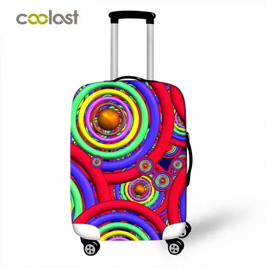 Colorful Luggage Suitcase Protector Cover Elastic Anti- Dust Scratch Case Bag