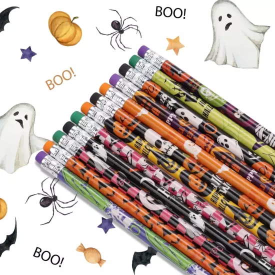 xutengy 72Pcs Halloween Pencils Stationery Party Favors 72 Count (Pack of 1) 