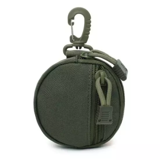 Tactical Key Bag Coin Purse Small Molle Pouch Outdoor EDC Belt Waist Pack Green