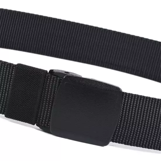 Plastic Buckle Belt Men Nylon Web No Metal Belts Military Tactical Canvas Bel...