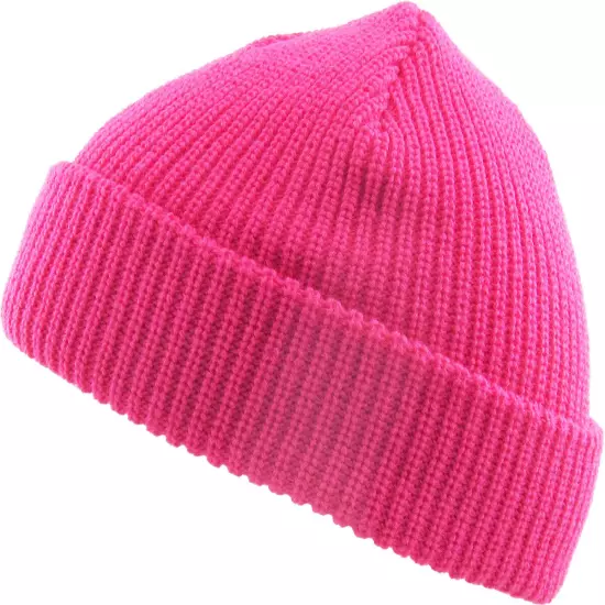 Warm Winter Knit Cuff Beanie Cap Fisherman Watch Cap Daily Ski Hat Skully