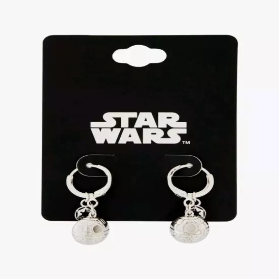 Star Wars Hoop Earring Set Drop Dangle Hook Fashion Accessory Jewelry DEATH STAR