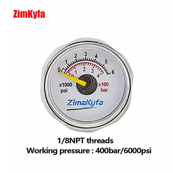 Mini Gauge 1/8''NPT Micro Pressure Gauge Air Compressor Manometer