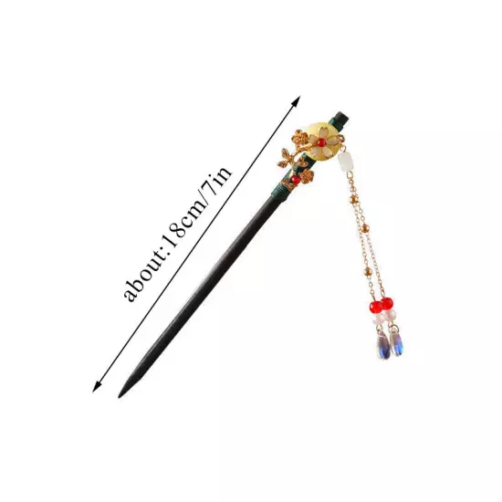 Womens Flower Wooden Chopsticks Hair Hairpin Hair Stick Chinese Style Retro❥