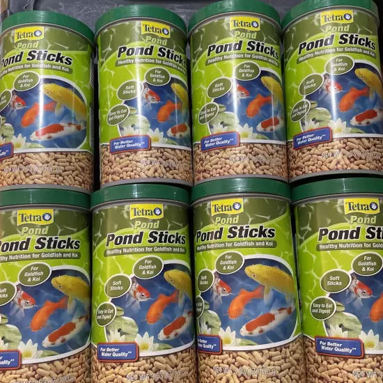 8 Pack Tetrapond Pond Sticks 3.53 Ounces, Pond Fish Food, for Goldfish and Koi