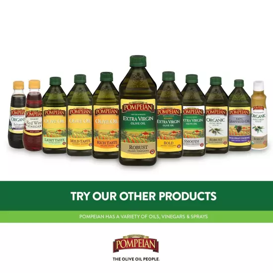 Pompeian Smooth Extra Virgin Olive Oil First Cold Pressed Mild and Delicate F...